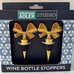 Jonathan Adler Gold Bow Wine Stoppers